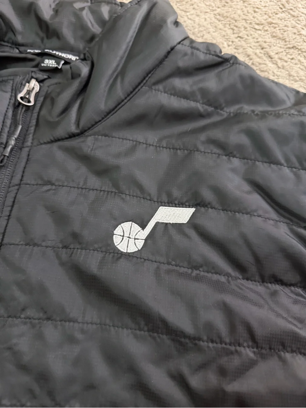 Port Authority Quilted Black Men's Vest with Zip Pockets